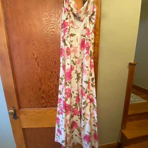 Petal & Pup Violetta Floral Cowl Neck Maxi, Pink and Ivory - Picture 5 of 9